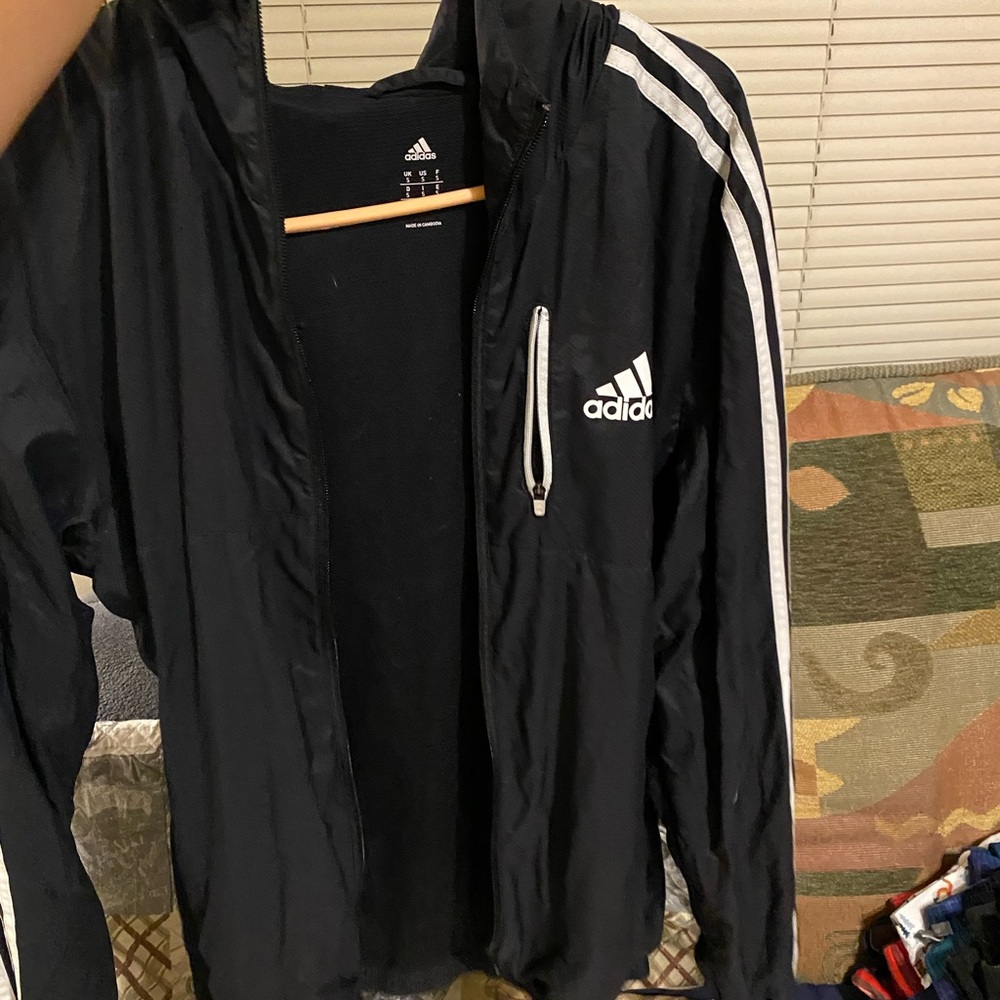Adidas rain jacket no string